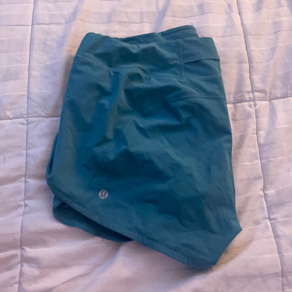 Tidewater Teal Lululemon shorts, SO FREAKING CUTE, worn twice, size 10